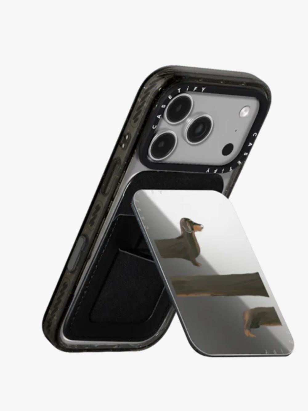 Dachshund Loop - Mirror Cardholder Stand - MagSafe Compatible